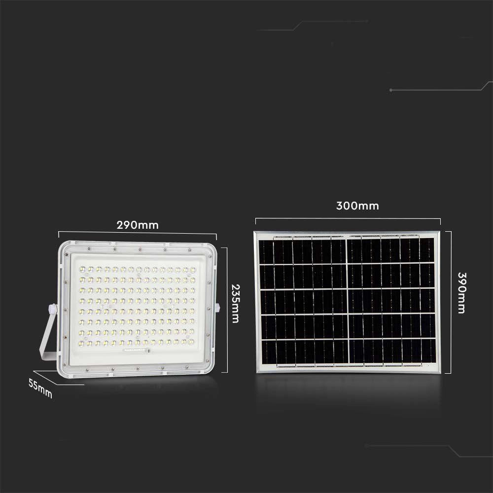 Faro LED solare V-TAC 20W con telecomando IP65 6400K