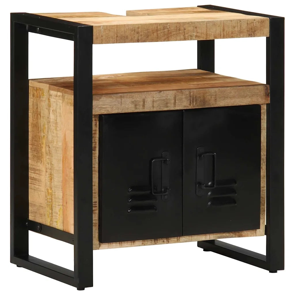 Set di mobili per il bagno 2 pcs Legno di mango massello