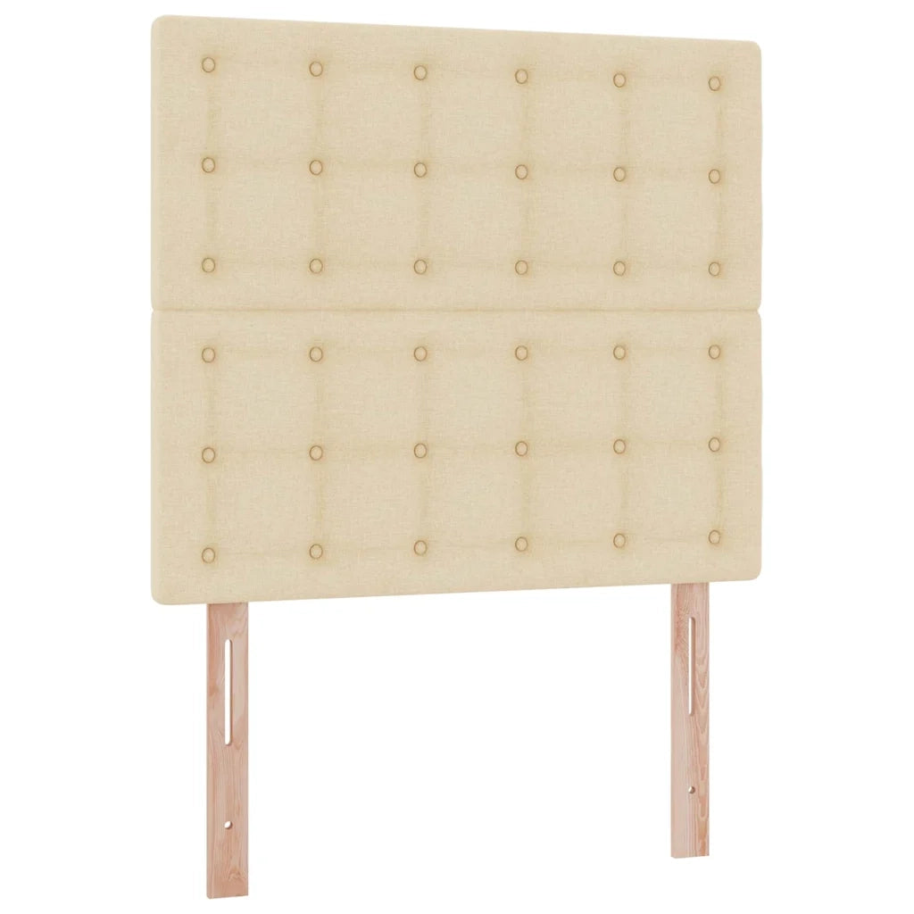 Letto con contenitore e LED Crema 90 x 200 cm Poliestere 3372520