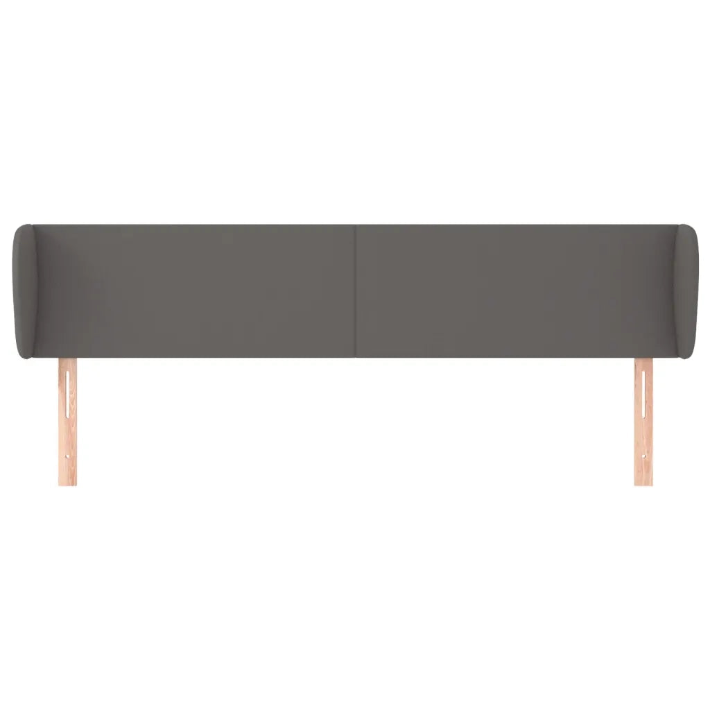 Testiera ad Orecchio-Testata con Orecchie Grigio 183x23x78/88 cm in Similpelle 600366