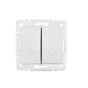 Interruttore di persiane - 2 leve - Infisso - Bianco - 71x71mm - 250V