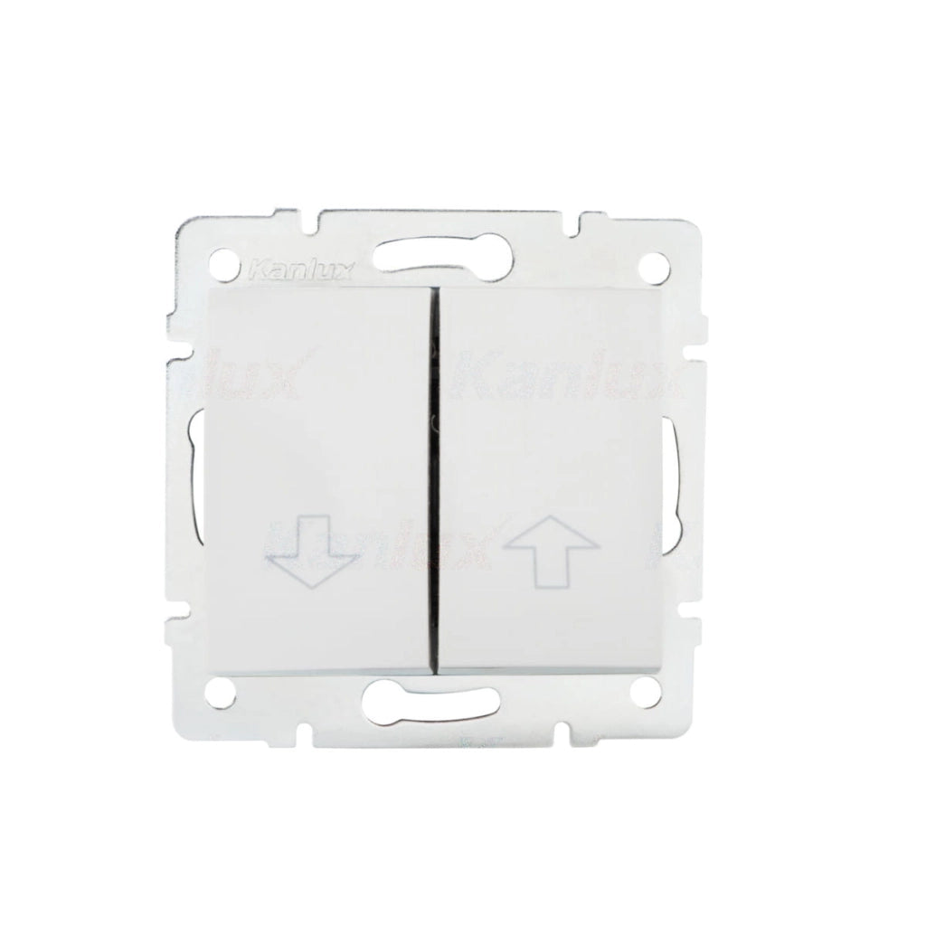 Interruttore di persiane - 2 leve - Infisso - Bianco - 71x71mm - 250V