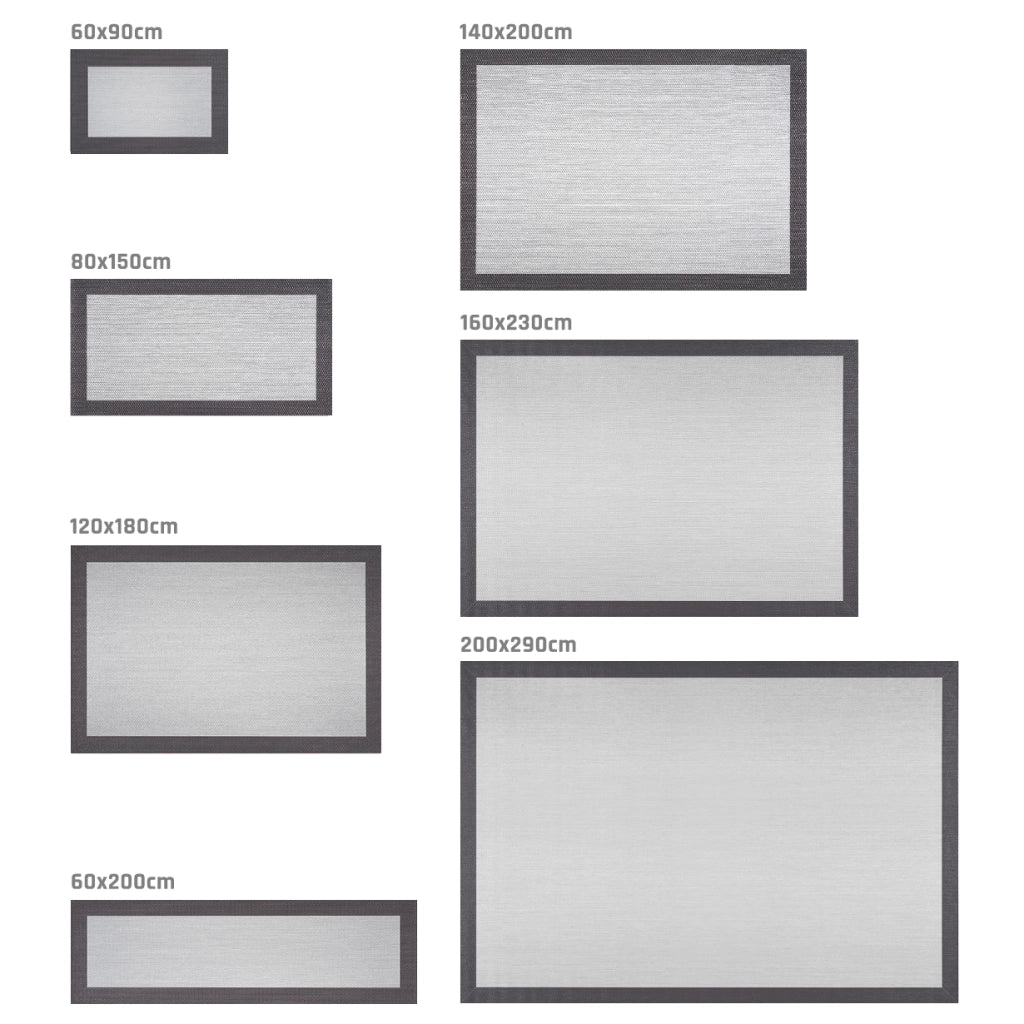 Tappeto vinilico di alta qualità grigio piombo 200x290