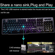 Trade Shop - Tastiera Gaming Da Gioco Cablata Retroilluminata Arcobaleno Rgb Luce Led Qk708 -