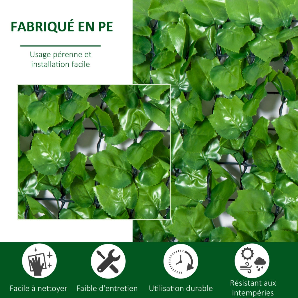 Hedge Artificiale Brise-Vue ¨C Minimal ¨C Verde 3x1 m