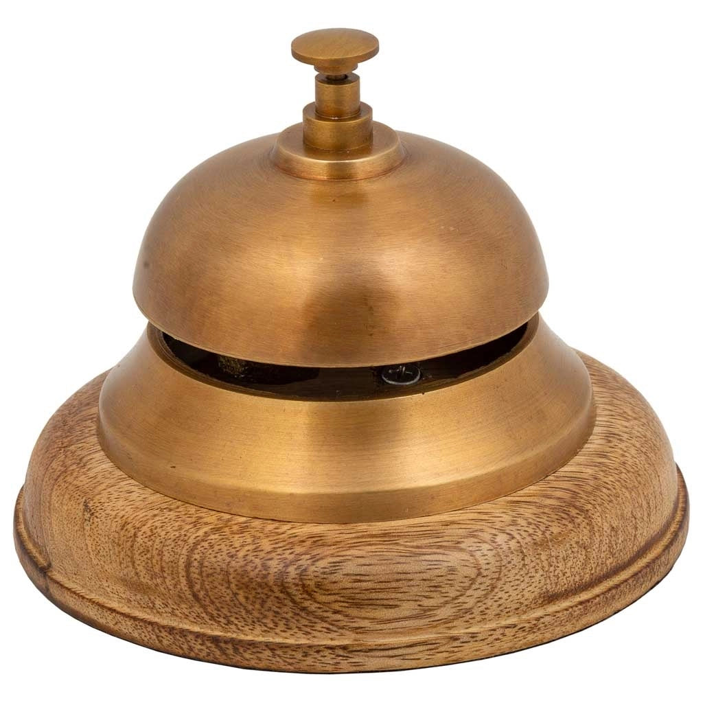 Campana in metallo dorato d12,5