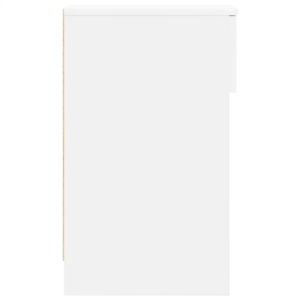 Comodini con Cassetto 2 pz Bianco 20x36x60 cm 858696