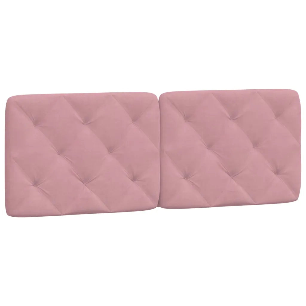 Letto con Materasso Rosa 120x200 cm in Velluto