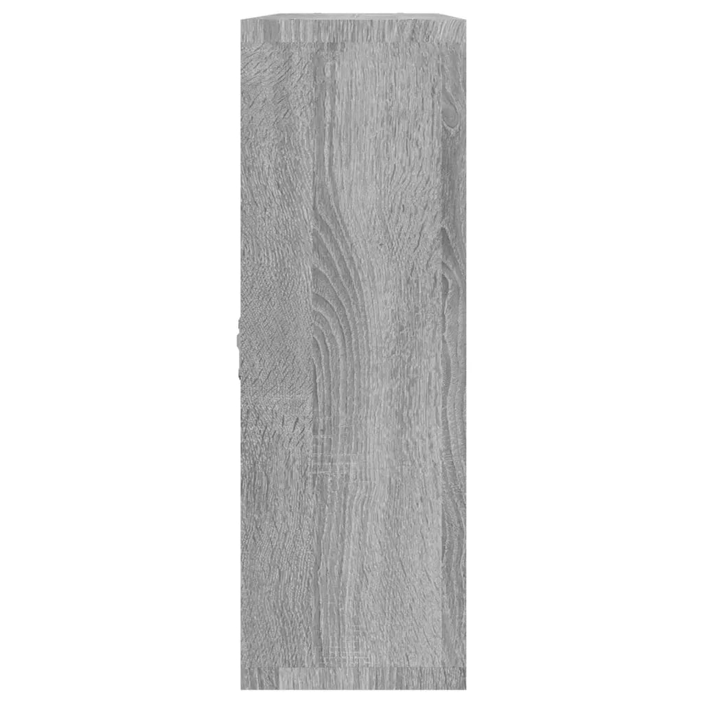Scaffale a Muro 8 Scomparti Grigio Sonoma 342593