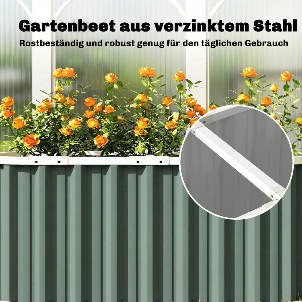 Hochbeet in Metall ¨C zephmum ¨C 136x53x61 cm