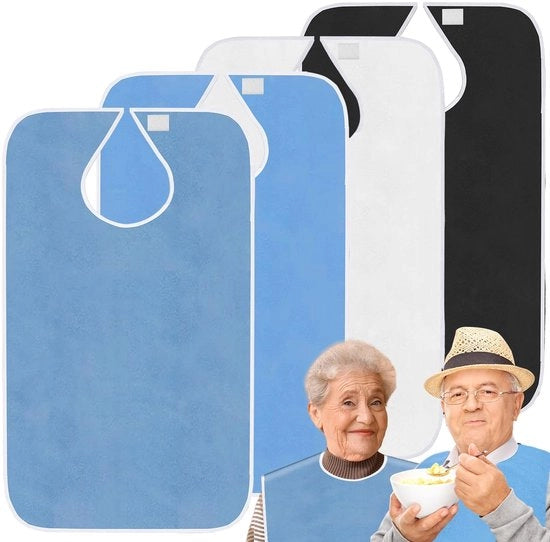 Sacchi di assorbimento per bagno in microfibra - 4 pezzi - Impermeabili - Adatti a adulti/seniori - Lavabili in lavatrice - Utilizzo confortevole - Protezione alimentare