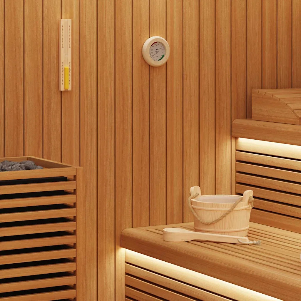 Set di Accessori per Sauna 4 pz Marrone CFW9195532