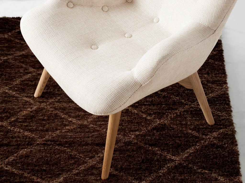 Poltrona in tessuto beige