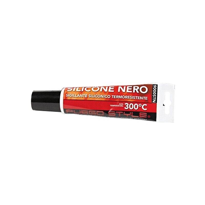 SILICONE NERO TERMORESISTENTE 150ml Stufe a pellet legna e Caminetti