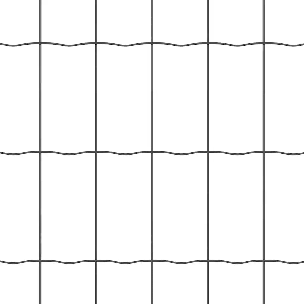 Recinzione Euro Grigio 1,5 x 10 m Ferro rivestito in PVC 42004496