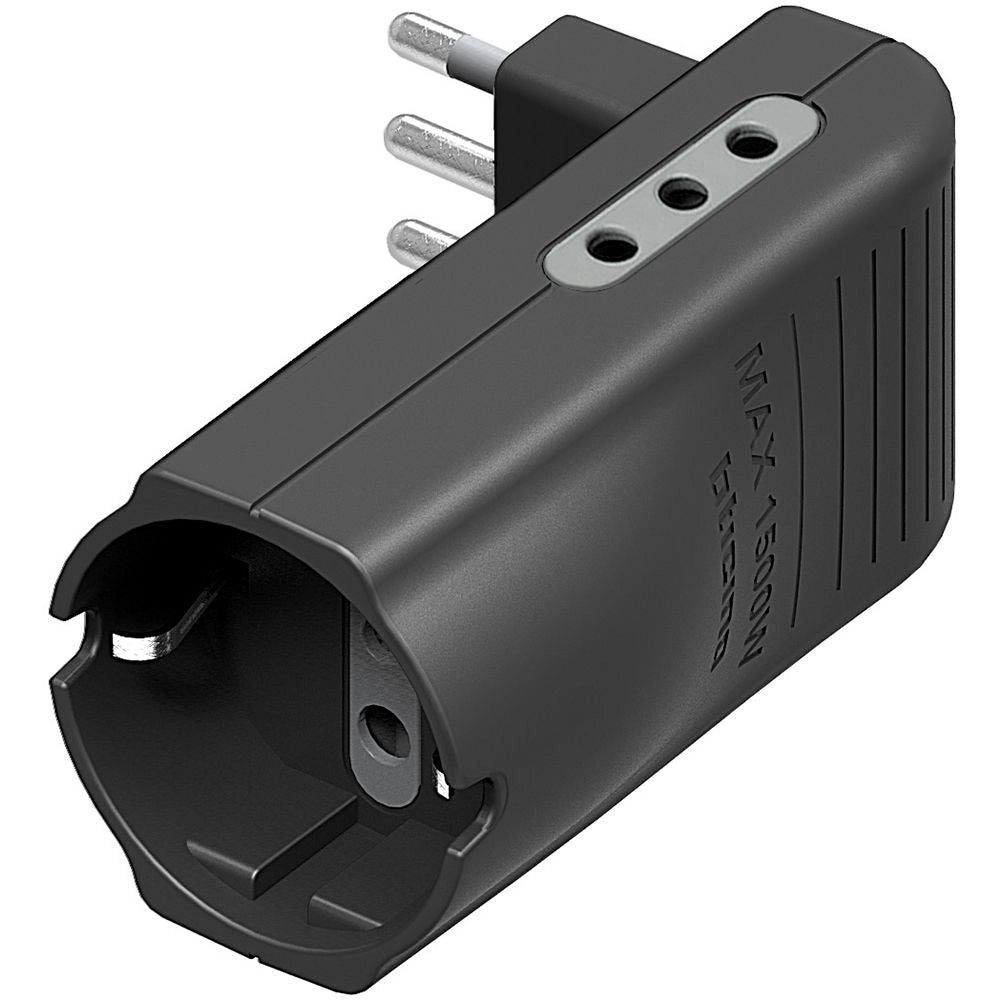 ADATTATORE TRIPLO CORNER 10A GRIGIO
