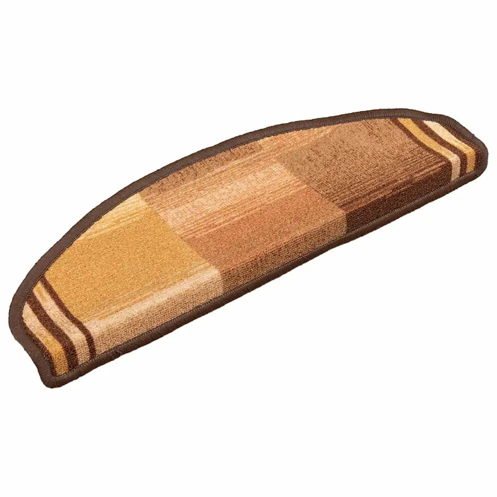 Tappetini per Scale Autoadesivi 5 pz 65x21x4 cm Marroni 149836