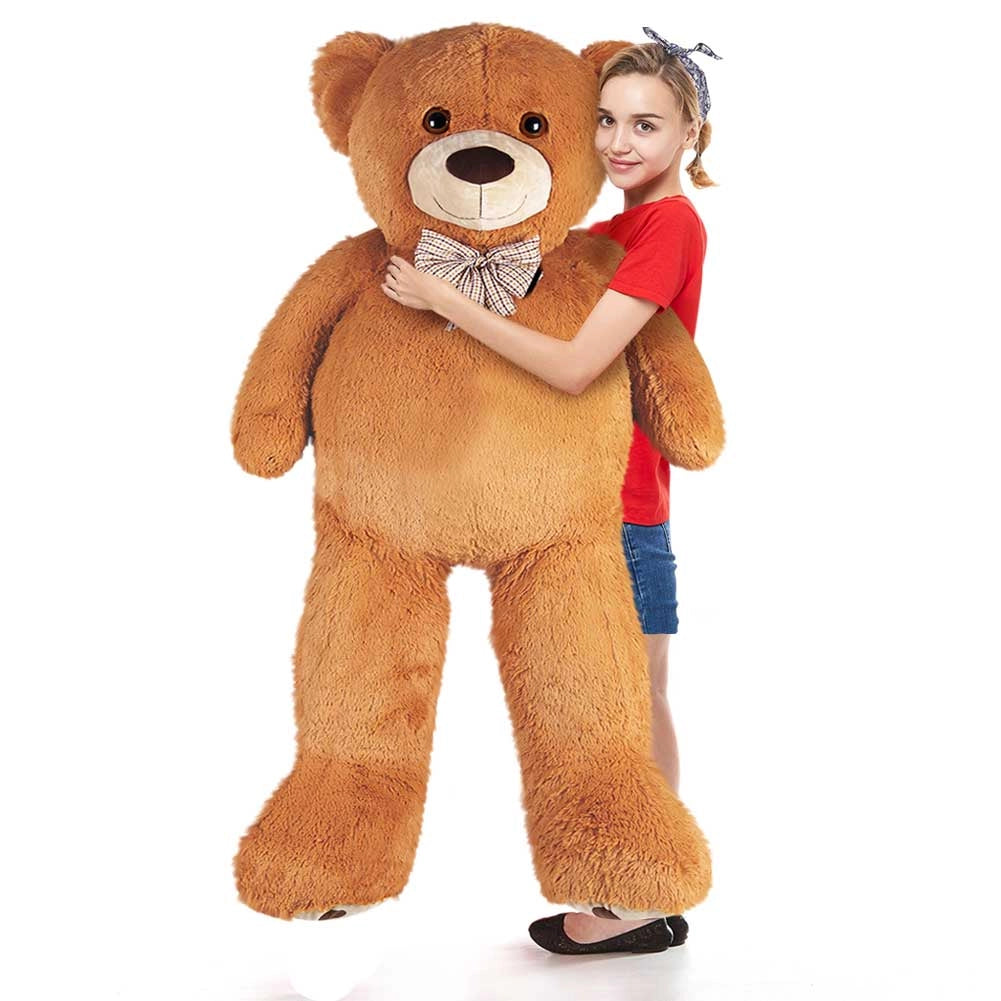 Peluche Orso Gigante XXL Alto 150cm Pupazzo Bambini Orsacchiotto Morbido Marrone
