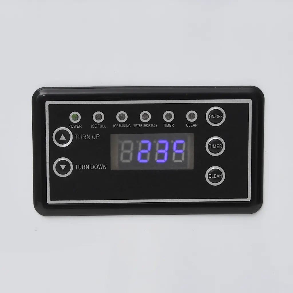 Macchina per il Ghiaccio da 420 W Nera 45 kg/24 h