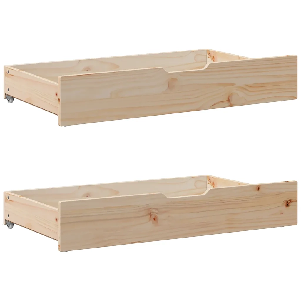 Letto senza Materasso-Struttura Letto 135x190 cm in Legno Massello di Pino 513146