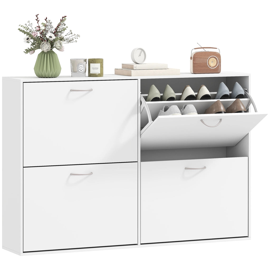 Armadio per Scarpe ¨C Minimal ¨C Bianco 120x24x81 cm