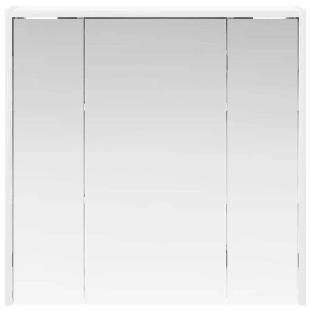 Mobiletto per specchio da bagno Bianco 63,5 x 16 x 62,5 cm 889151