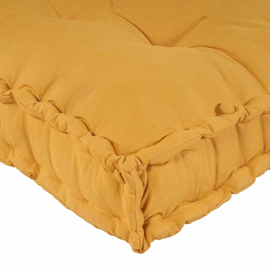 Cuscino per Divano Pallet 3 pcs Giallo 120 x 80 x 38 cm Tessuto 4019092
