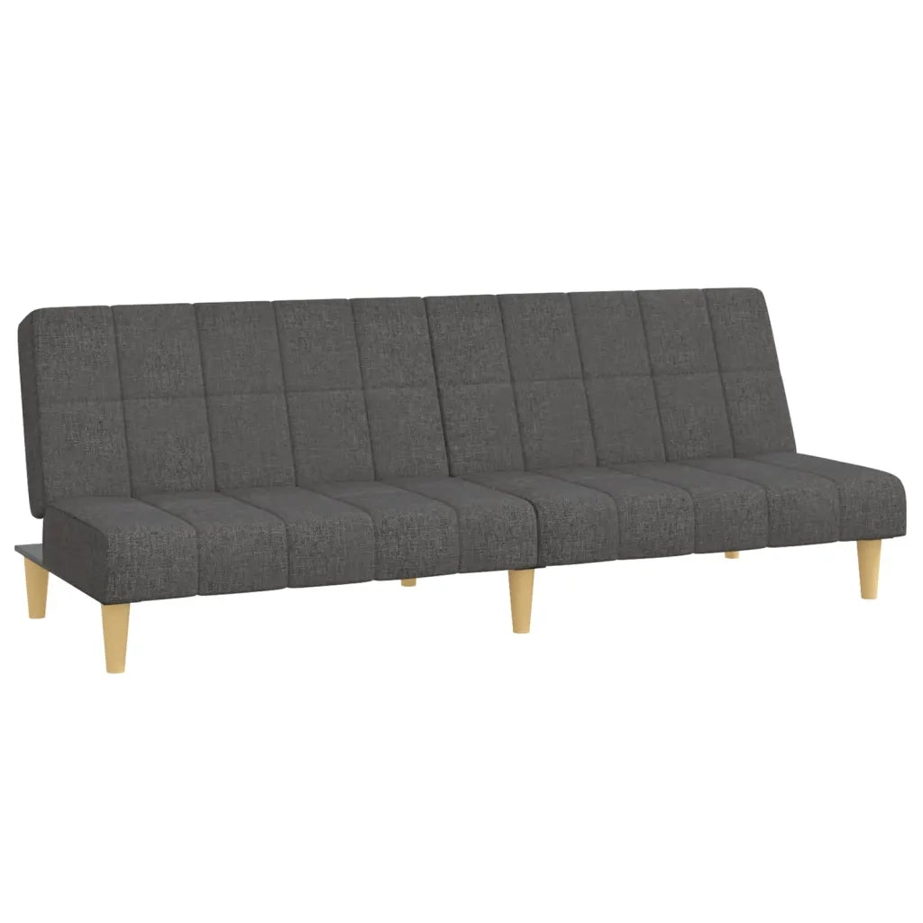 Divano letto | Sof¨¤ letto | Letto singolo a 2 Posti Grigio Scuro in Tessuto