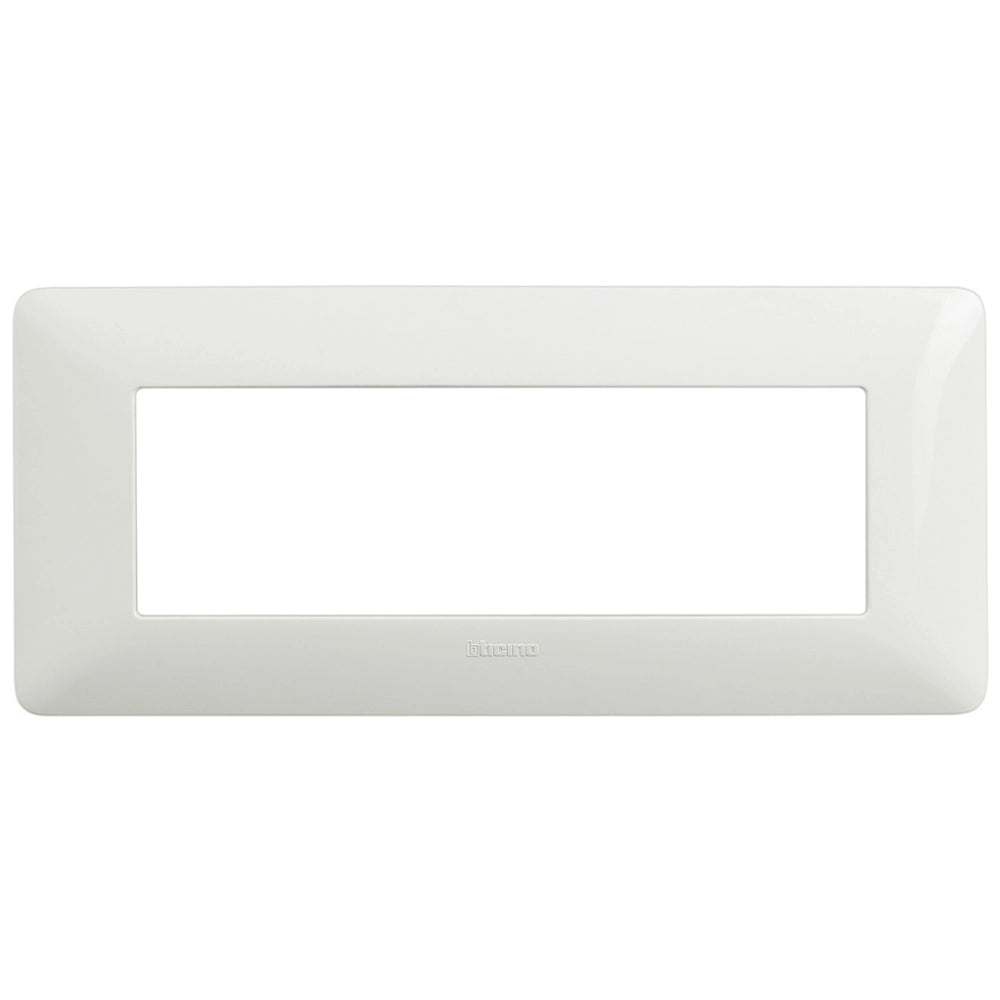 Placca bticino matix am4806bbn gestione punti luce 6 moduli bianco