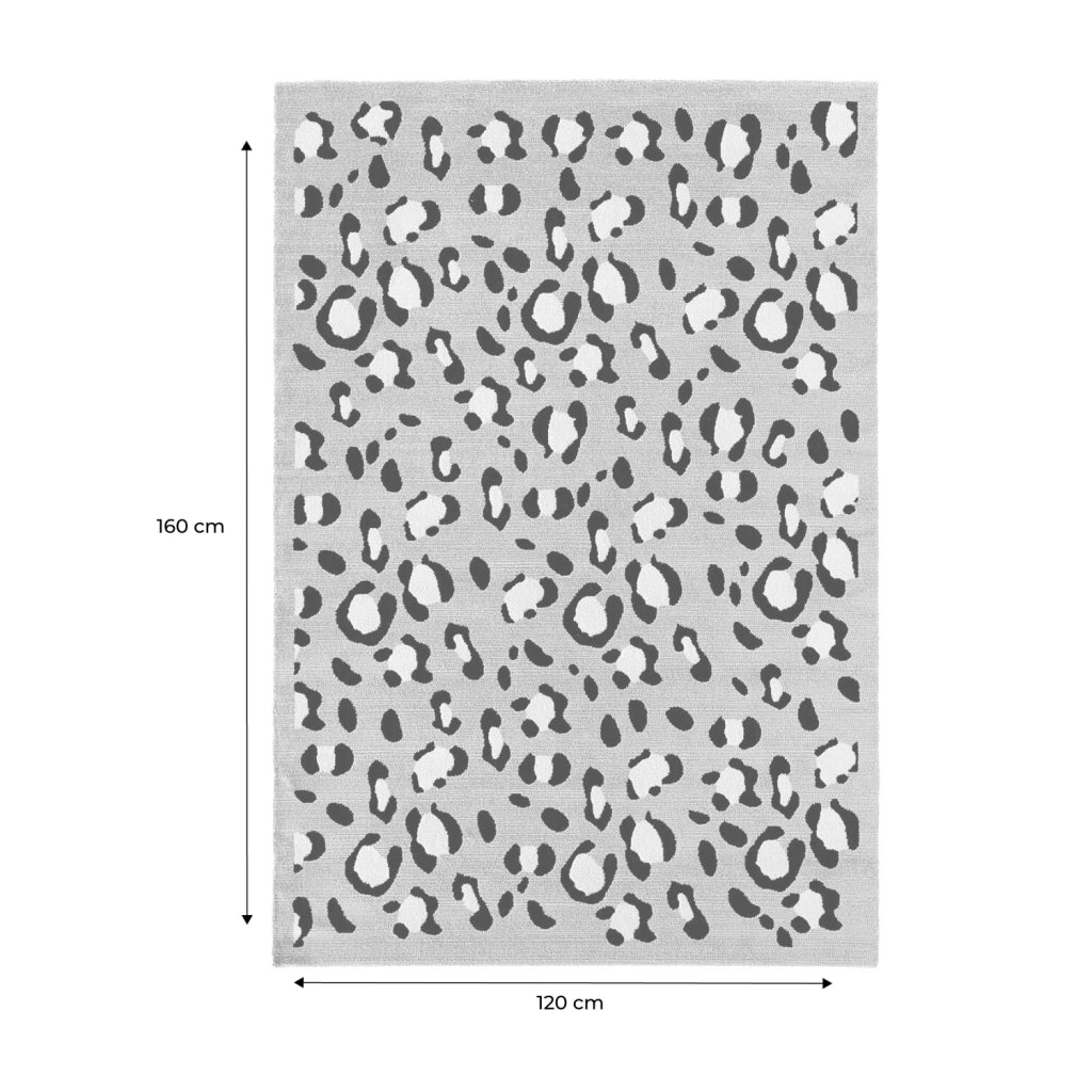 Tappeto interno motivo leopardo beige