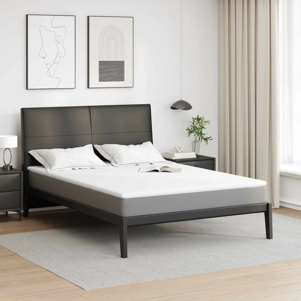 Topper per materasso Bianco 140 x 190 cm Tessuto Jacquard 4106215