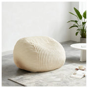 Poltrona Sacco Beige ¨C MINIMAL ¨C Velluto Memory Foam, Soggiorno e Camera