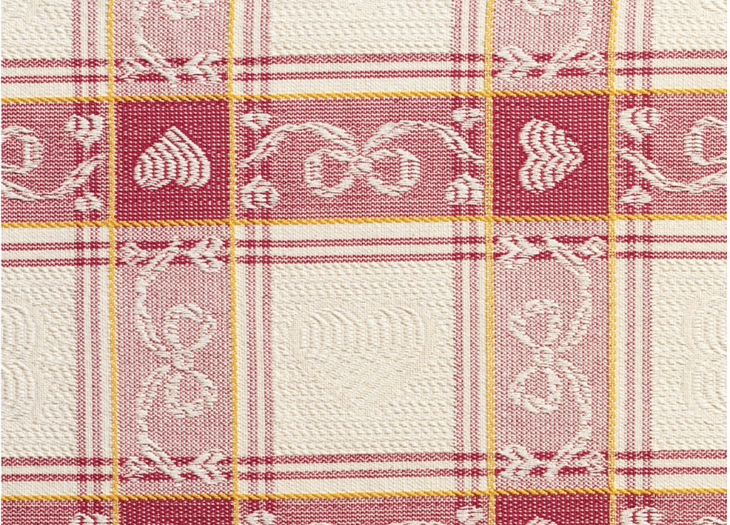 Set Cuscini Coprisedia Imbottiti Sfoderabili Modello Dama Made In Italy - Morbidone 4Pz - Rosso