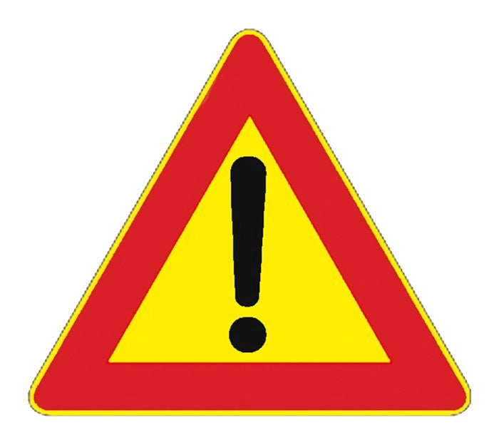 SEGNALE CANTIERE FIG. 35G 'PERICOLO GENERICO' 90 cm