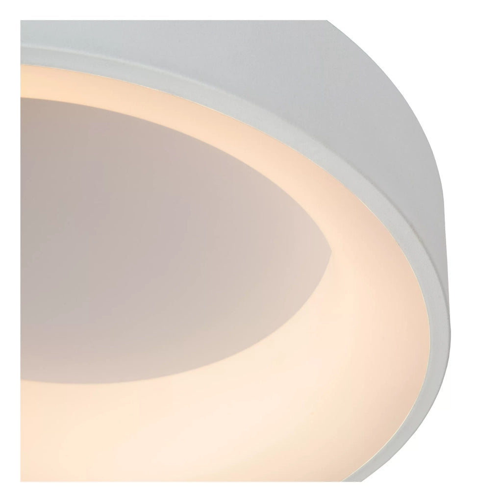 Plafoniera LED Lucide Mirage rotonda 38cm 22W bianca