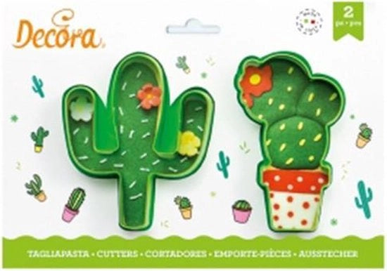Set di Decorazioni per Biscotti Cactus - 2 pz.