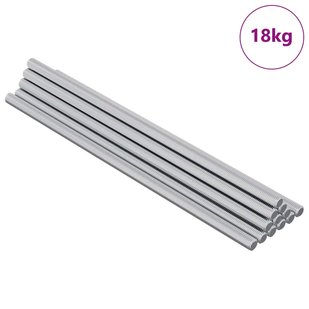 Asta Filettata 600 pcs Argento Acciaio 864441