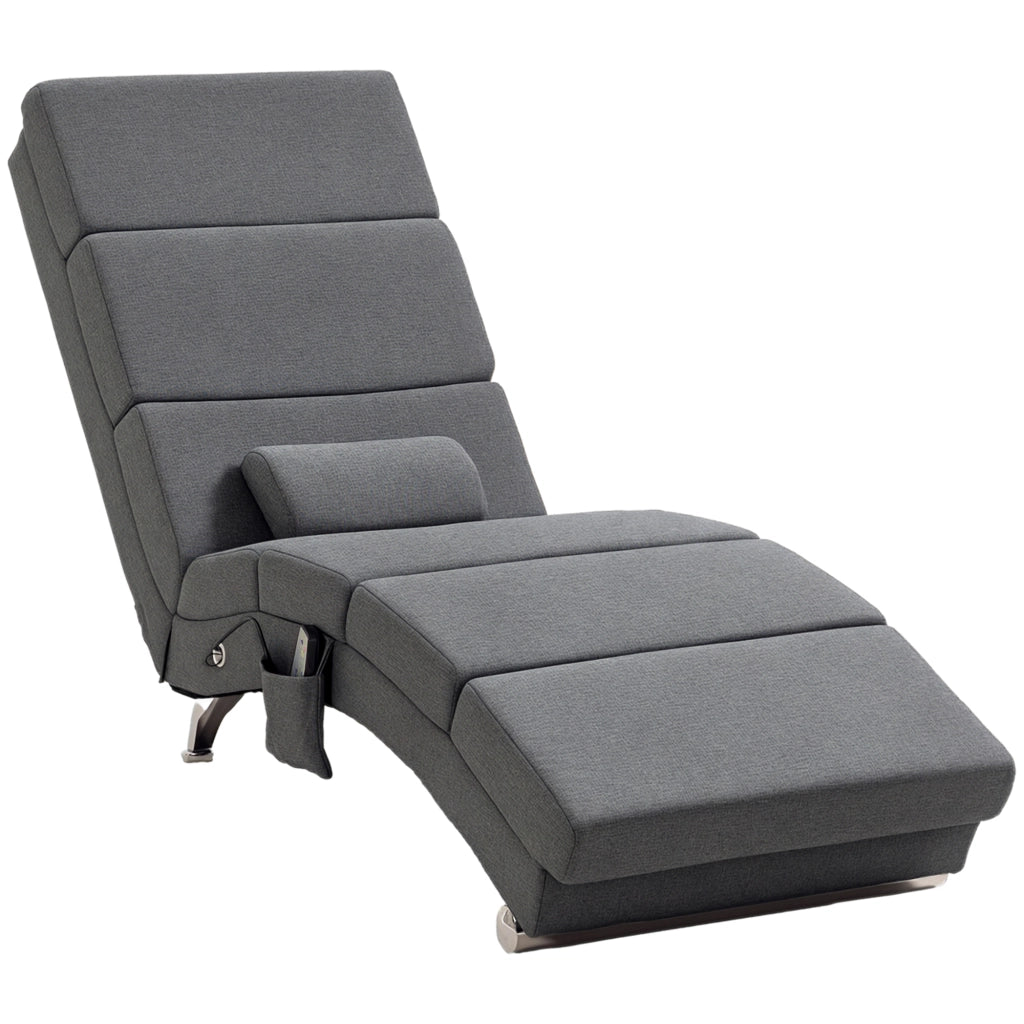 Poltrona Massaggiante Elettrica Riscaldamento Telecomando ¨C Minimal ¨C Grigio