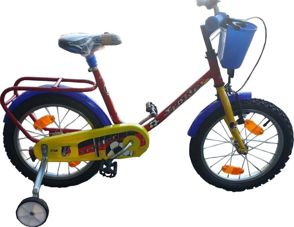 Bici bicicletta gioco per bambini misura 16" con cestello portapacchi