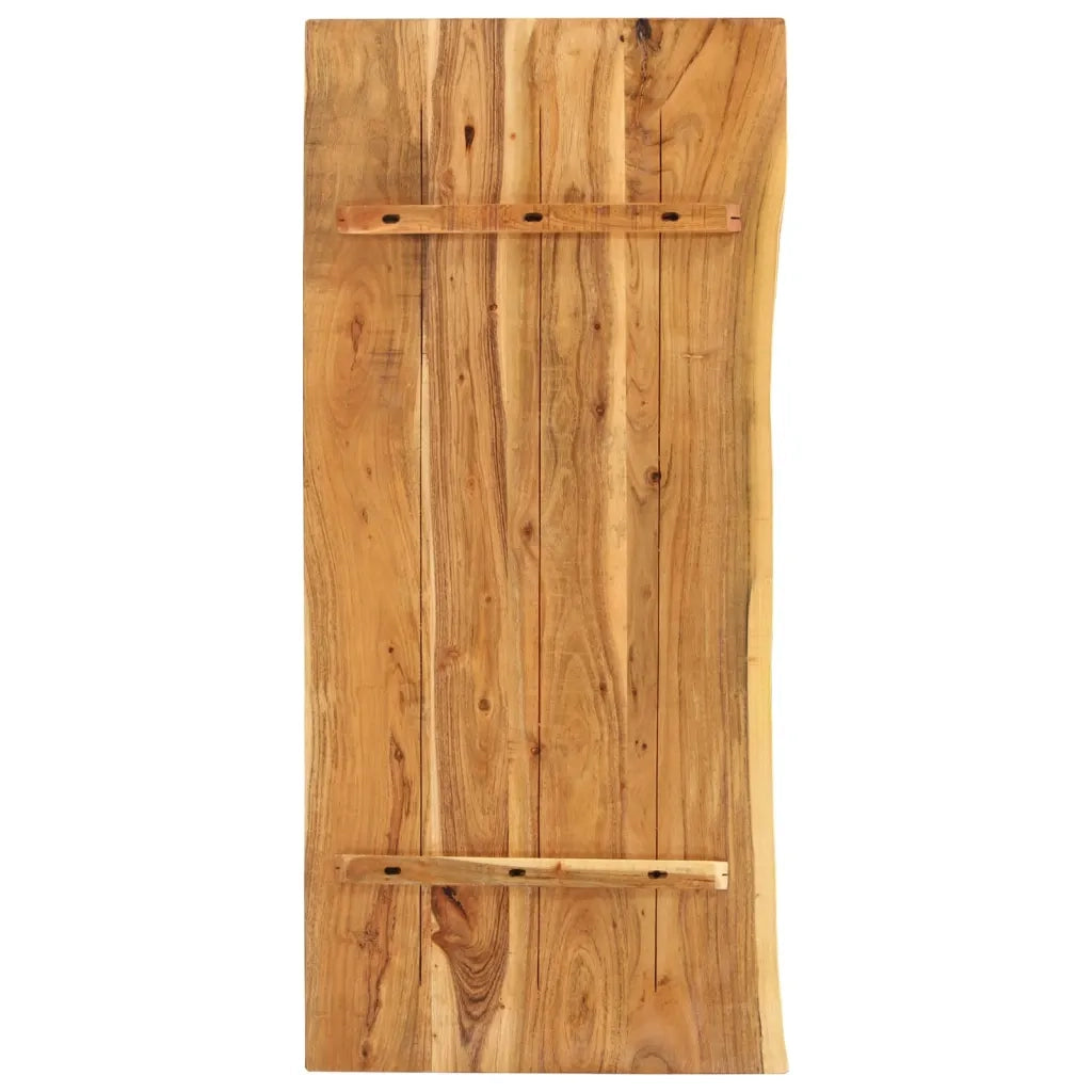 Piano per Vanit¨¤ Bagno in Massello di Acacia 140x52x2,5 cm CFW7429021