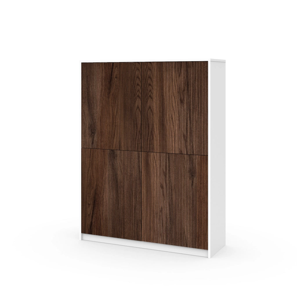 Credenza alta BUDAPEST bianco/rovere rio