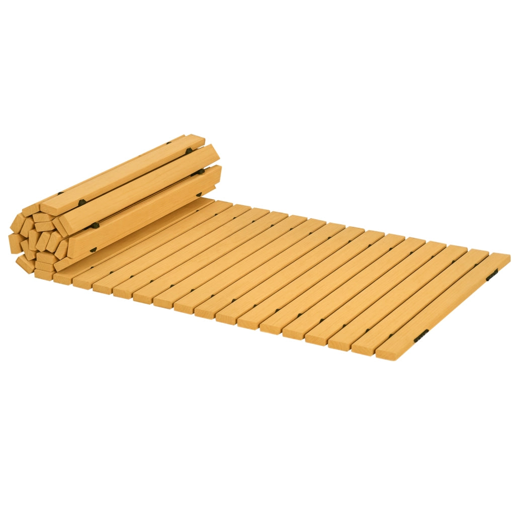 Vialetto Giardino Legno Massello Pino ¨C Xylo ¨C 185x60 cm Pieghevole Beige Chiaro