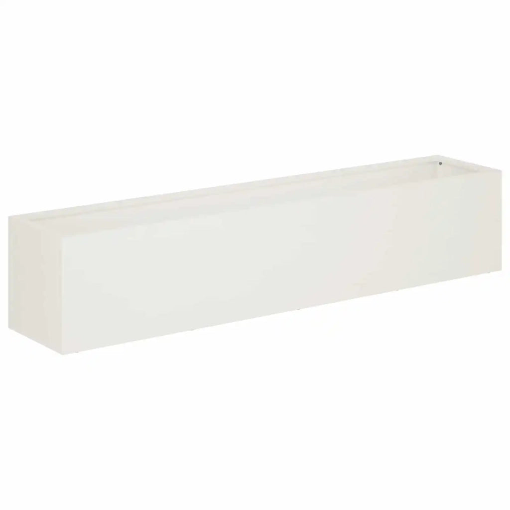 Vaso da giardino 2 pz Bianco 80 x 20 x 20 cm 8005165