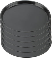 Piatto per pizza in acciaio inox da 10 pollici - Piatto per pizza rotondo - Superficie antiscivolo - Sostenibile - Riscaldamento uniforme - Adatto per forno