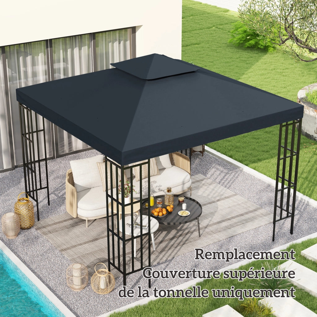 Tenda da giardino ¨C Minimal ¨C Grigio 3x3 m