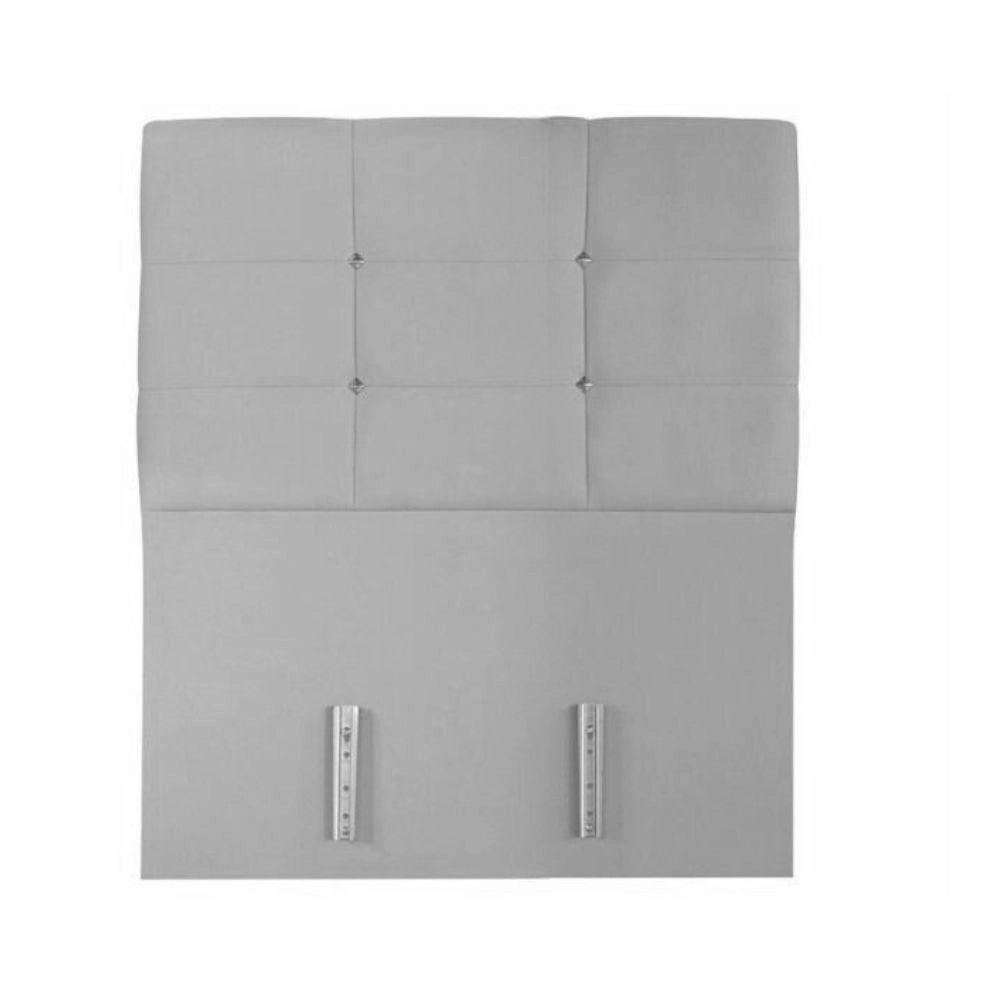 Testiera letto Nova 80x8x110H cm. in ecopelle tortora