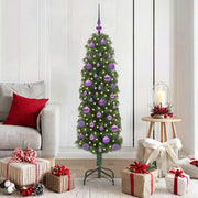 Albero di Natale artificiale con 150 LED Verde 150 cm 3394936
