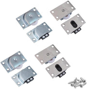 Set di Rulli di Scorrimento in Nylon/Ruggine Inox - 4 pezzi - Rulli per Mobili - Rulli per Armadio/Cassettone - Hardware per Porta Scorrevole - Accessori di Alta Qualità - Rulli Scorrevoli