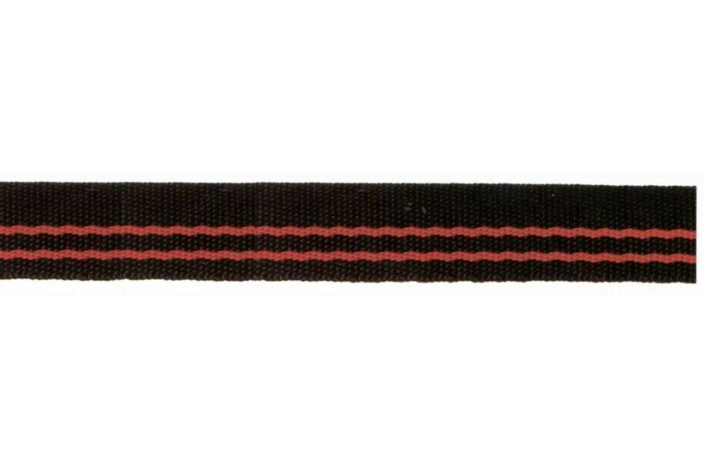 Cinghia In Polipropilene Nero/Rosso 24 Mm Lunghezza 5 Metri - Masidef