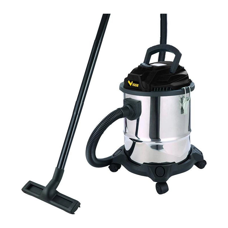 Bidone Vigor combinato, vba-25l inox, 1400 watt